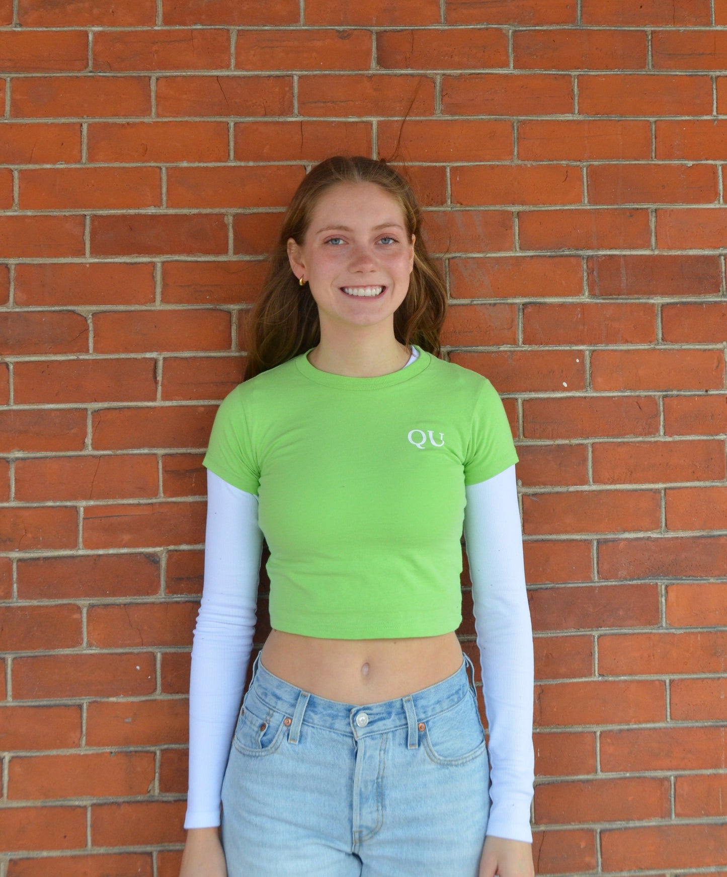 Green QU Baby Tee