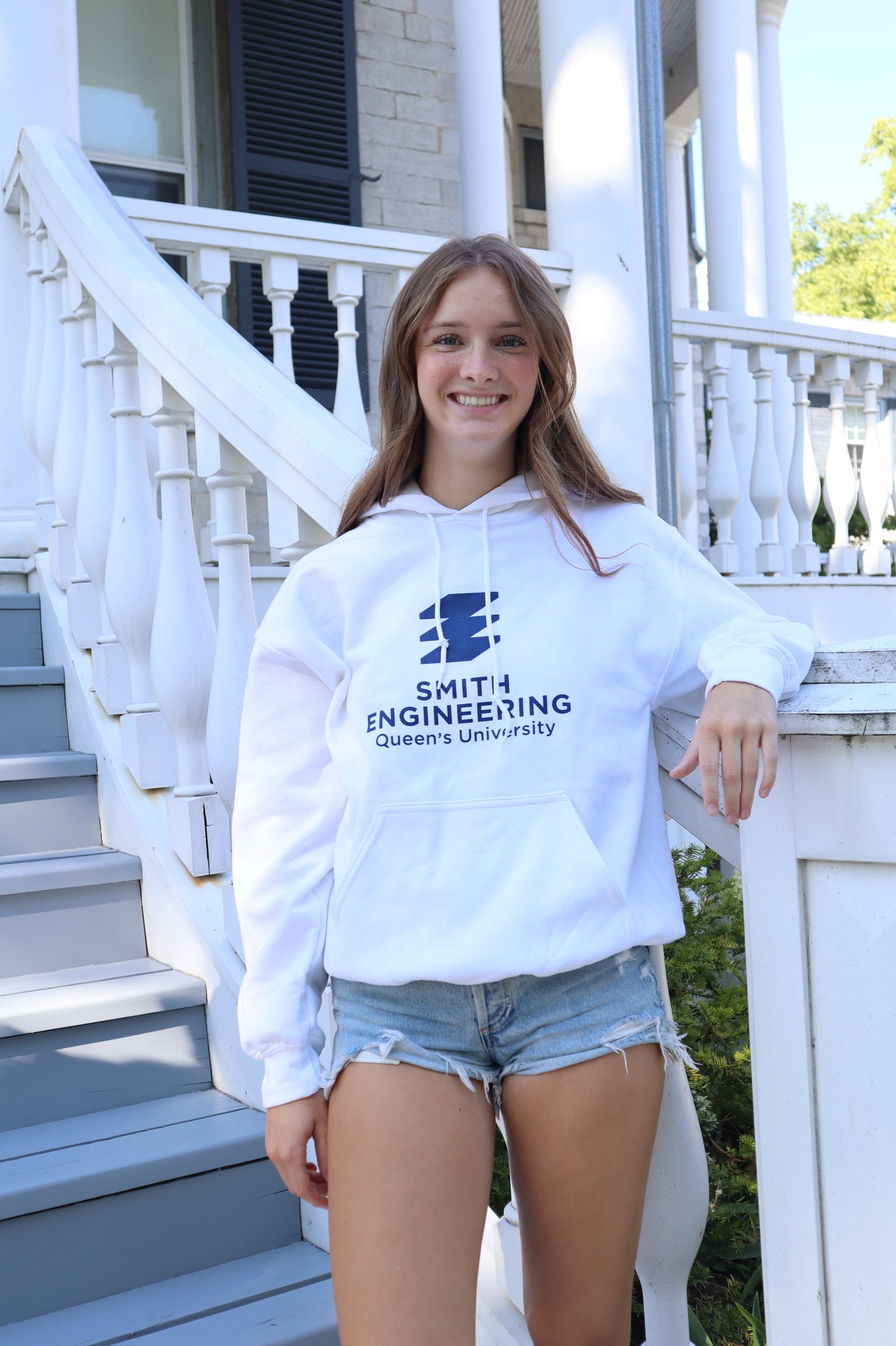 Smith Engineering Logo Printed Hoodie