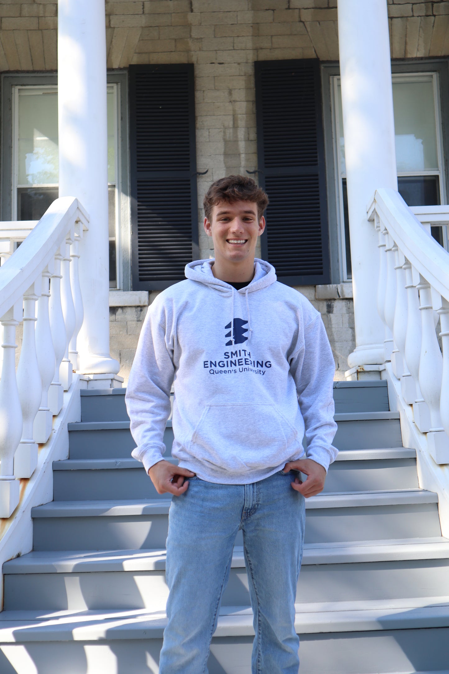 Smith Engineering Logo Printed Hoodie