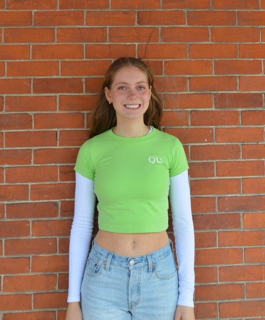 Green QU Baby Tee