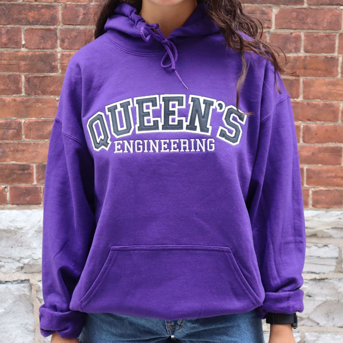 Queen's Engineering Twill Hoodie - Purple