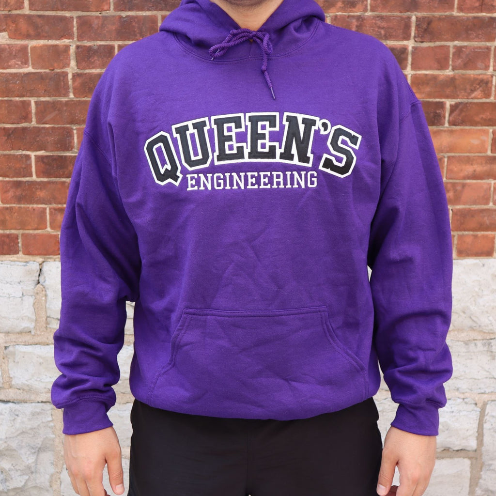 Queen's Engineering Twill Hoodie - Purple
