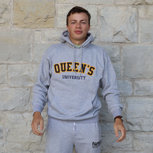 Queen's University Grey Twill Hoodie